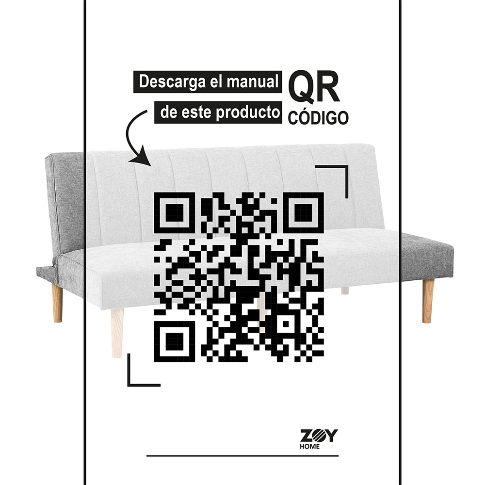 Futón Railay Tela Gris