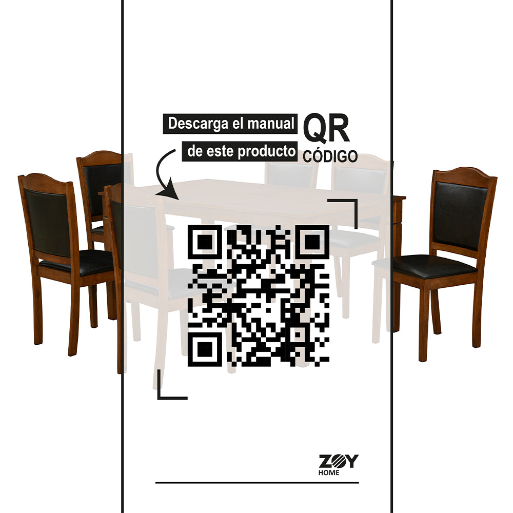 Juego de Comedor Ibiza 6 Sillas