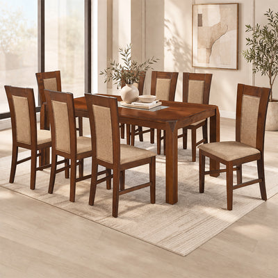 Juego de Comedor Bali 8 Sillas. Madera