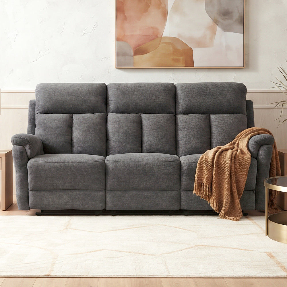 Reclinable 3c Beijing Tela Gris