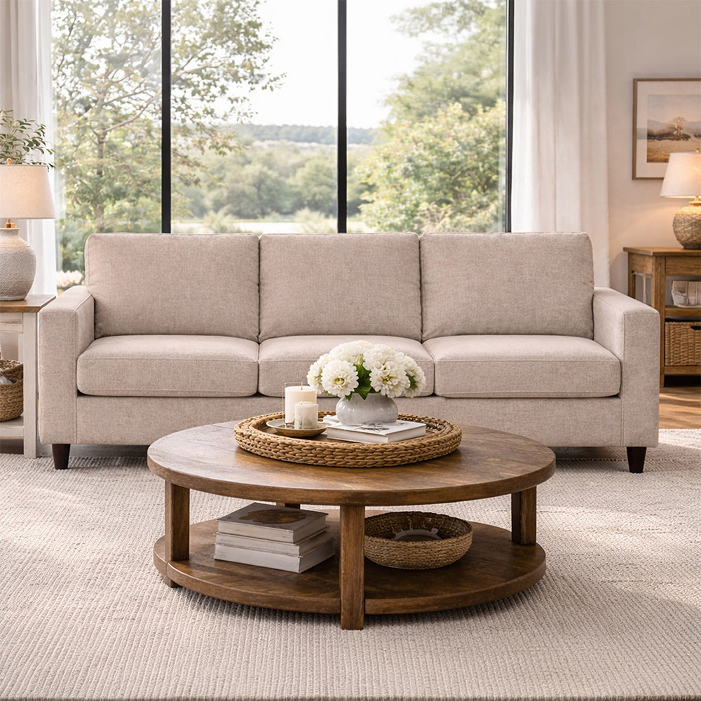 Sofá Bucarest Tela Beige