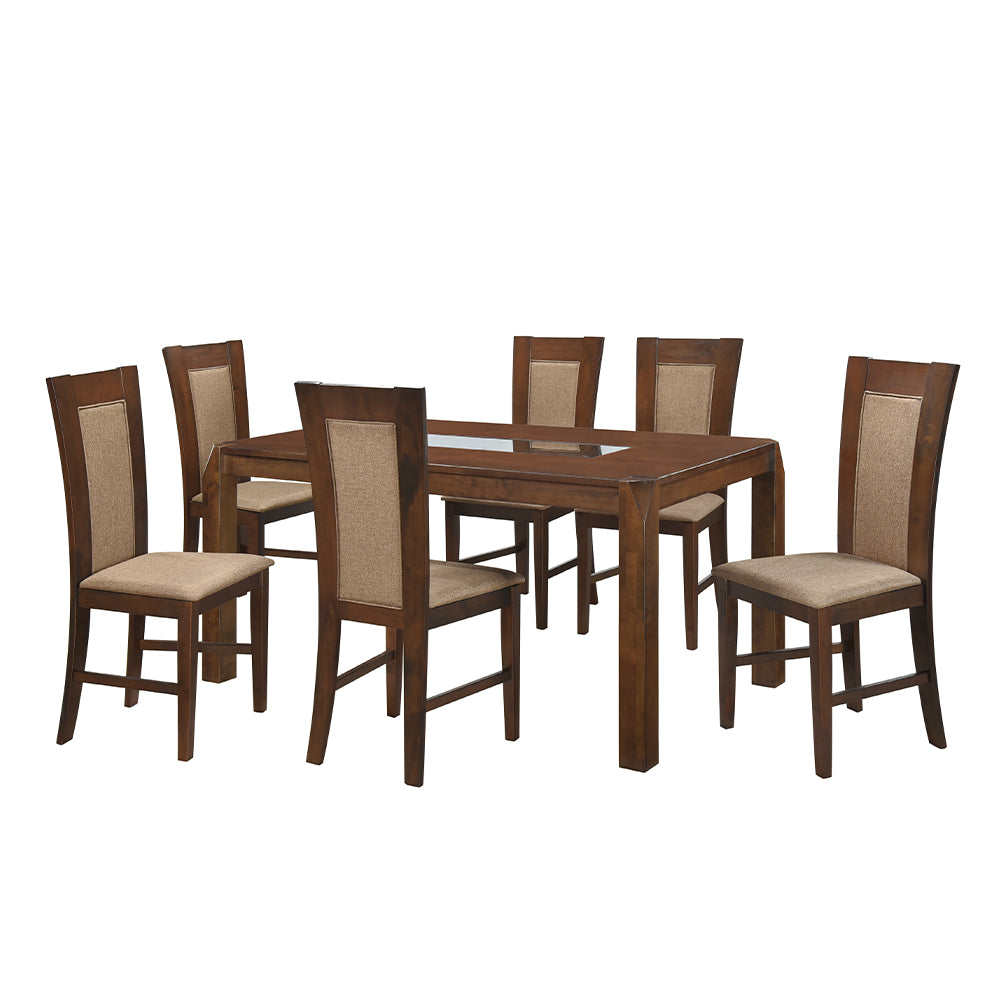 Juego de Comedor Bali 6 Sillas. Madera