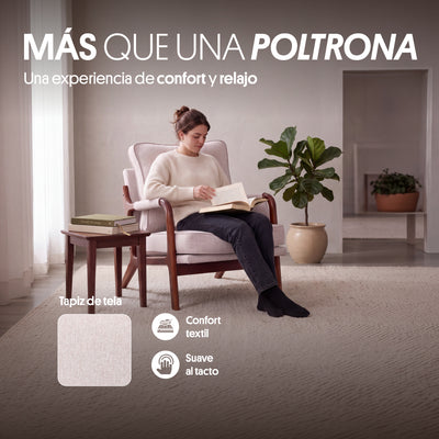 Poltrona Tela Beige. Helsinki