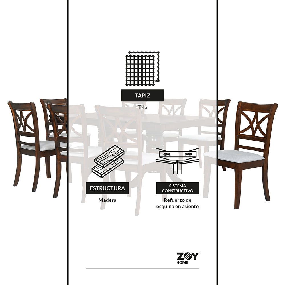 Juego de Comedor Holbox 1+8