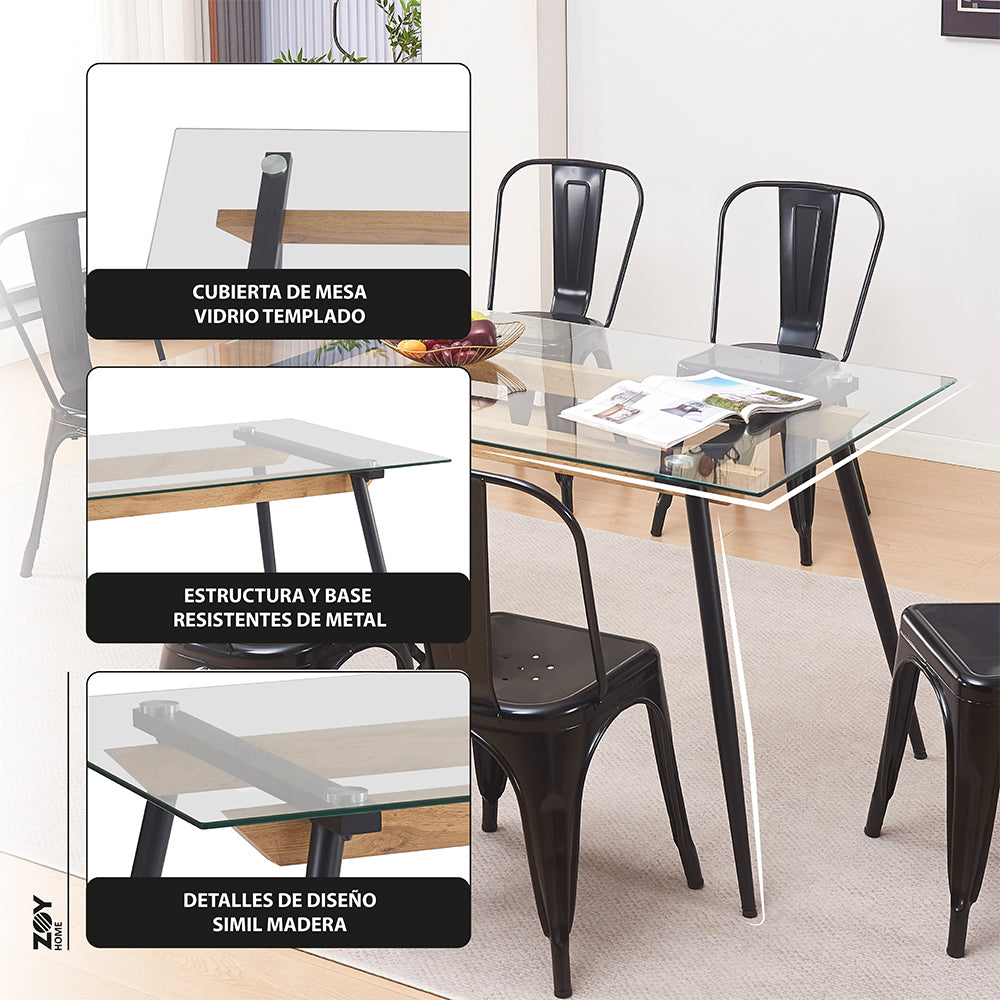 Juego de Comedor Mykonos 1+6