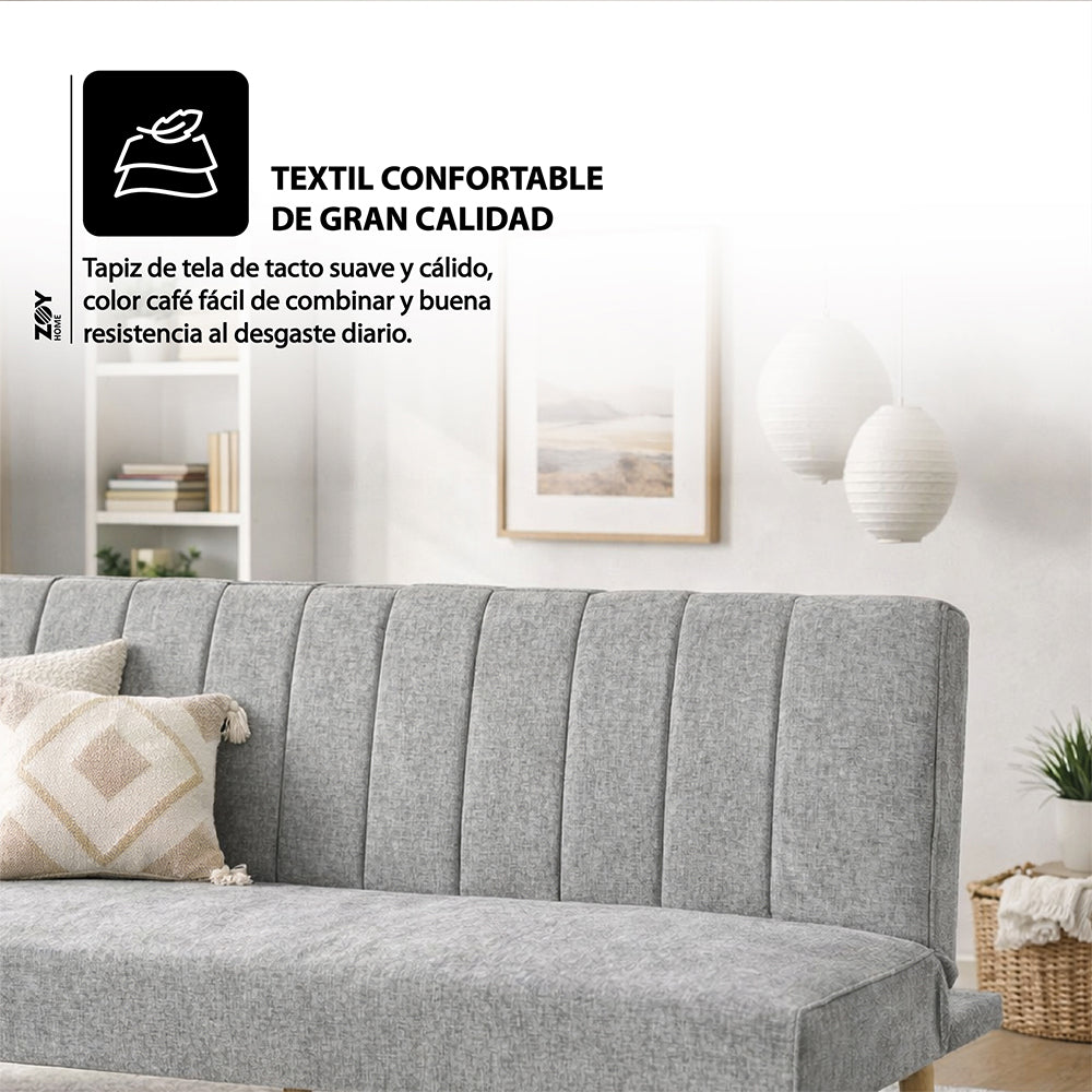 Futón Railay Tela Gris