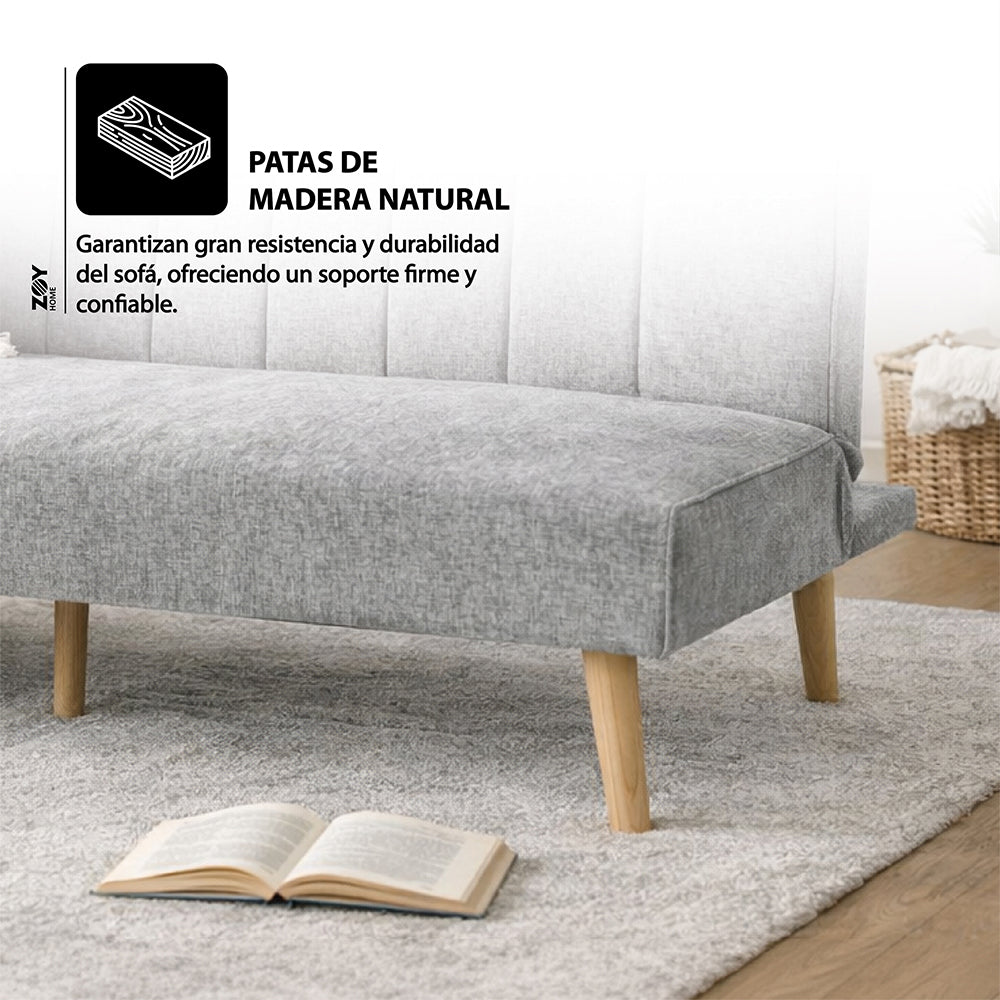 Futón Railay Tela Gris