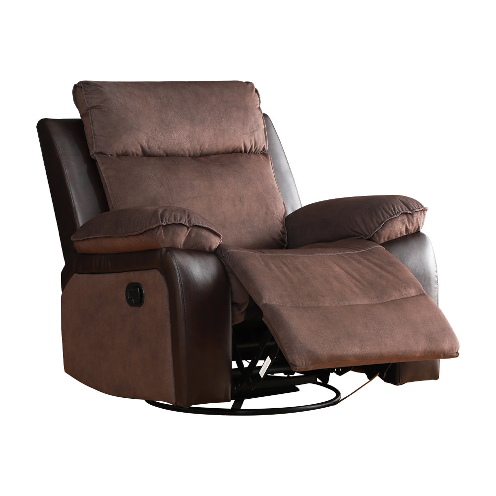 Bergere Brunei, Mecedora y Giratorio. Mix Tela y PU Café