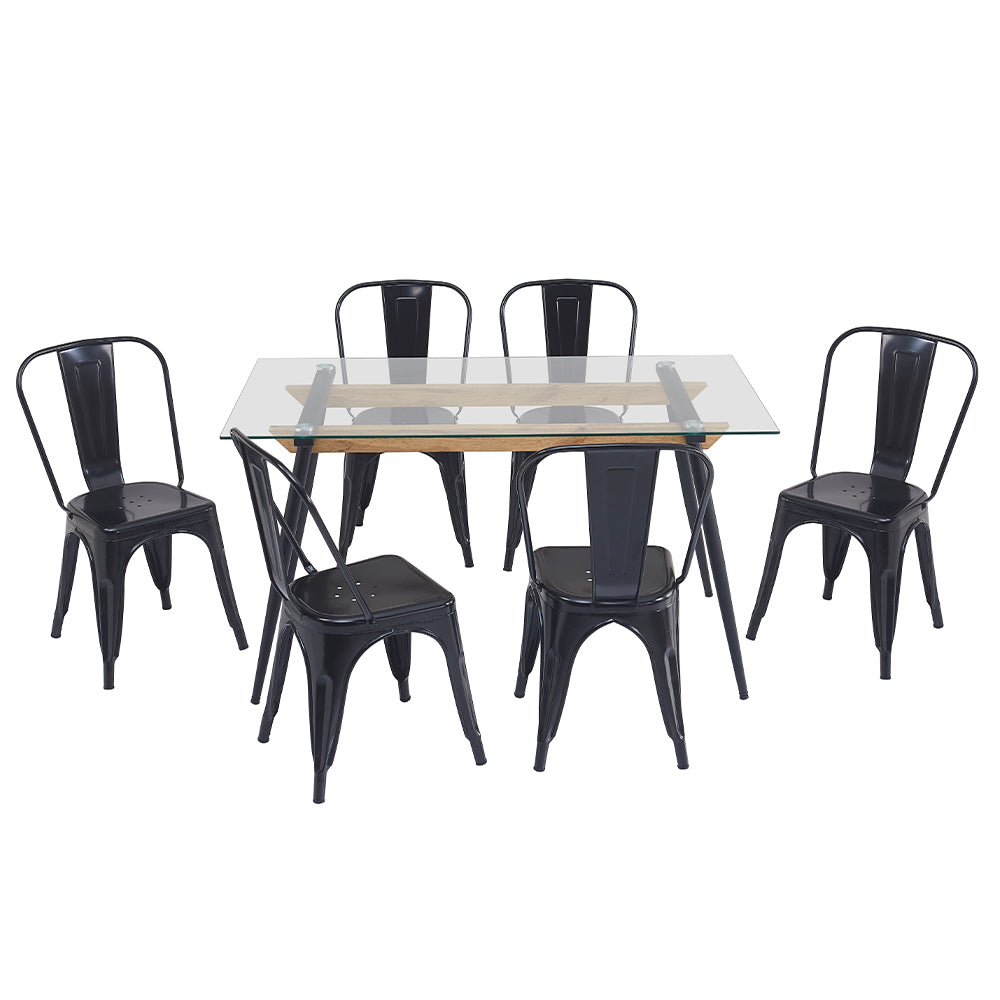 Juego de Comedor Mykonos 1+6