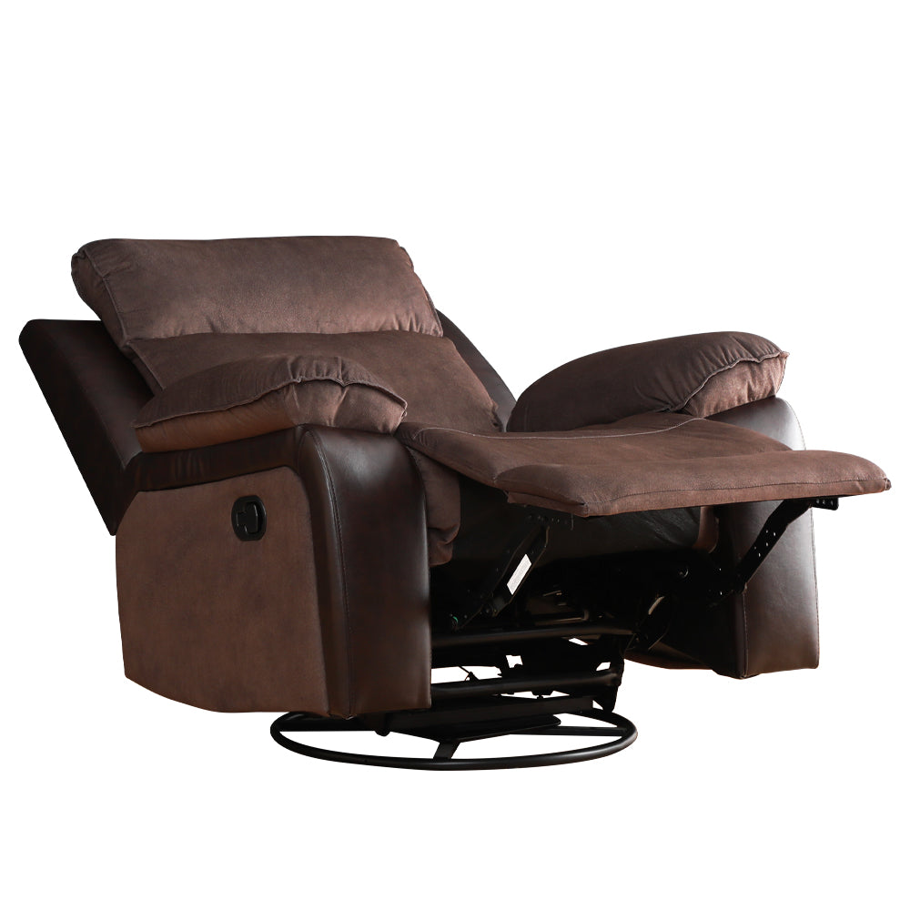 Bergere Brunei, Mecedora y Giratorio. Mix Tela y PU Café