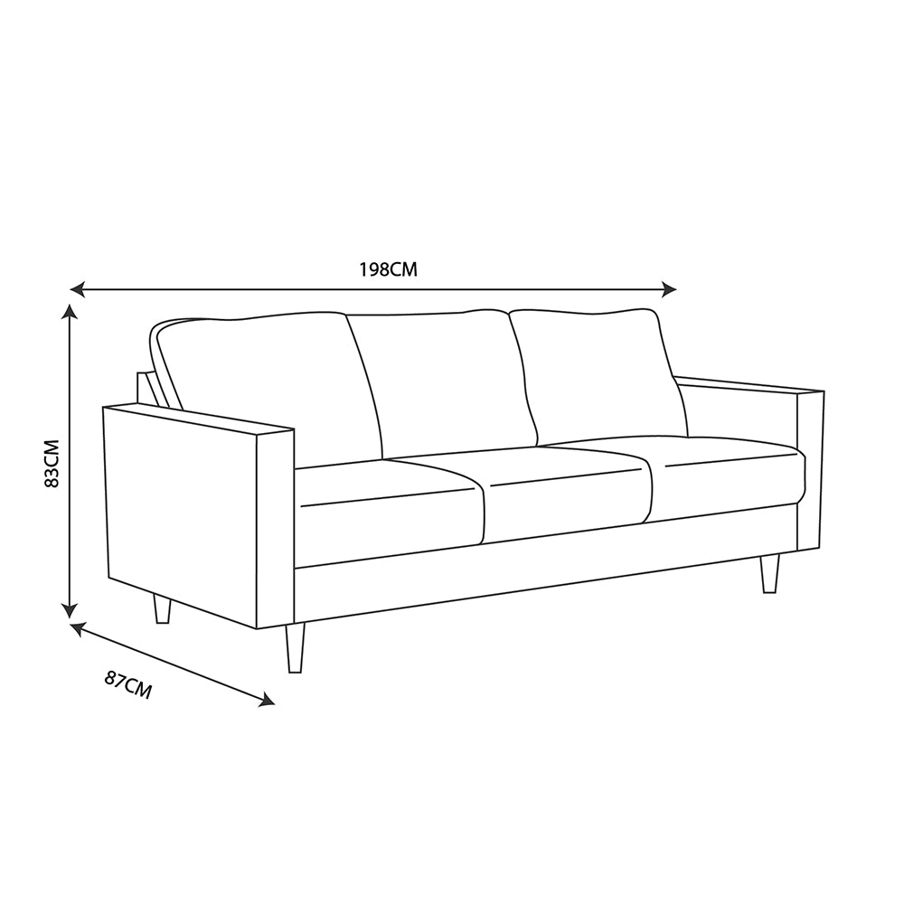 Sofá Bucarest Tela Beige