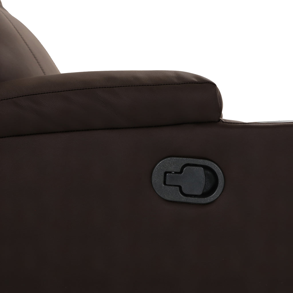 Bergere Lhasa Multifunción Mecedora y Giratorio con Masaje y Calor. PU Café