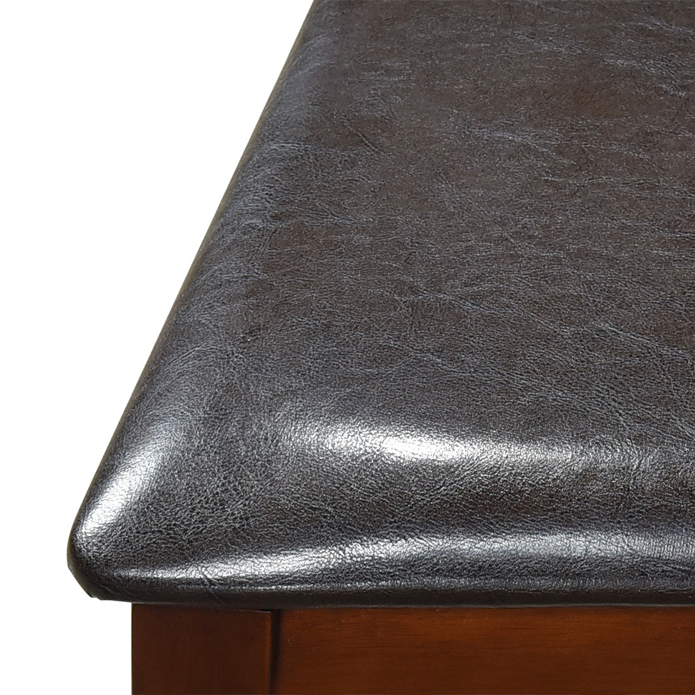 Juego de Comedor Capri PU, 6 Sillas 2 Sitiales. Madera