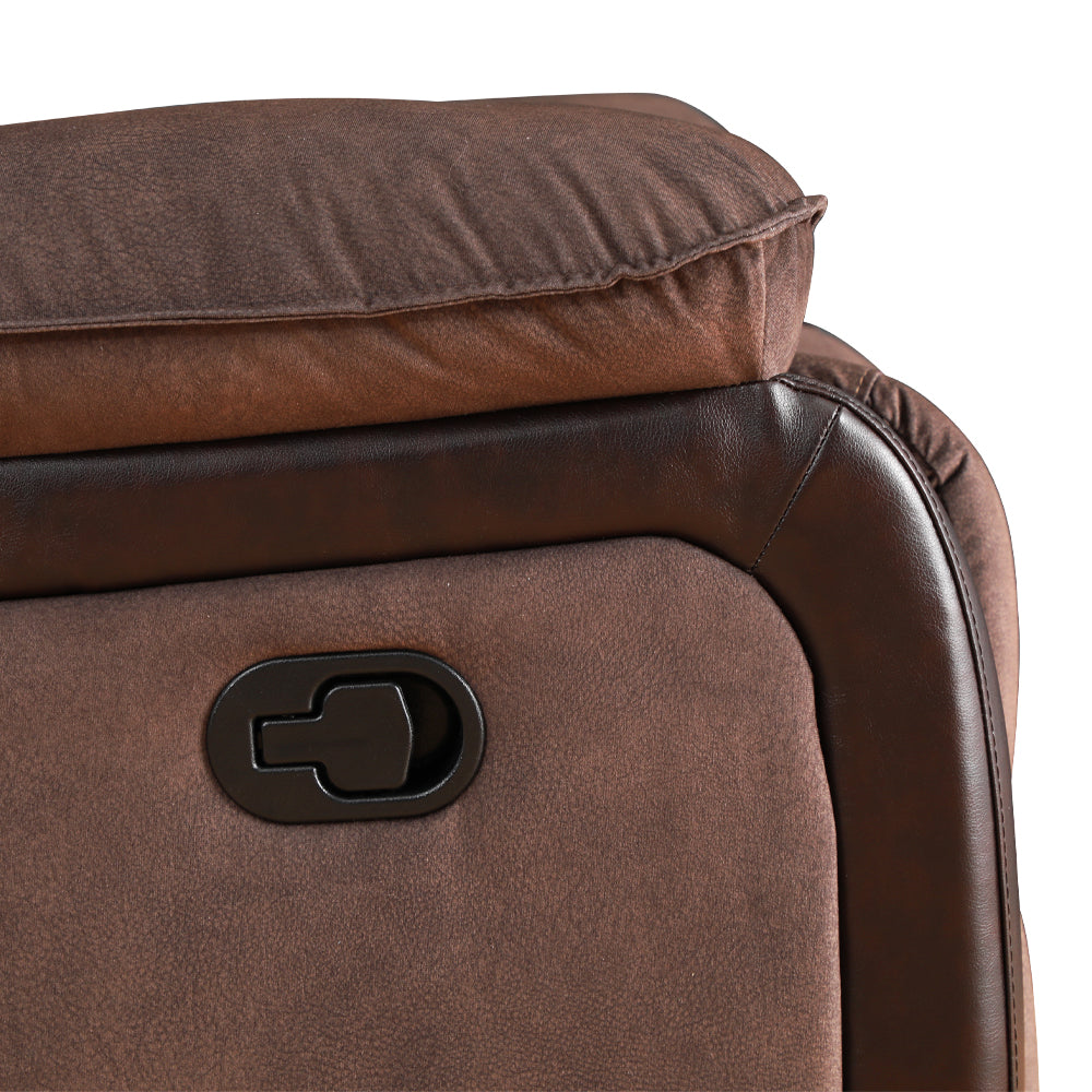 Bergere Brunei, Mecedora y Giratorio. Mix Tela y PU Café