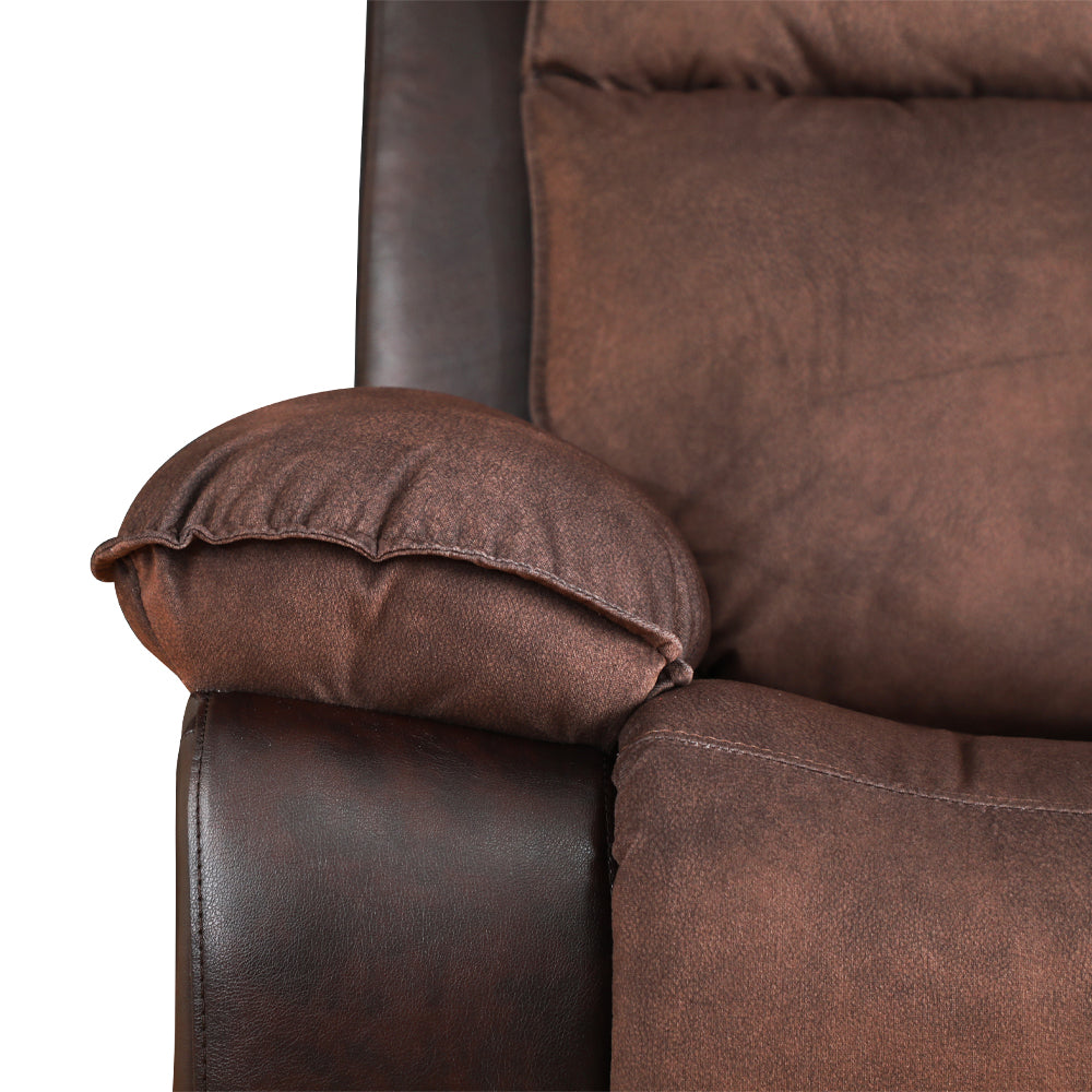 Bergere Brunei, Mecedora y Giratorio. Mix Tela y PU Café