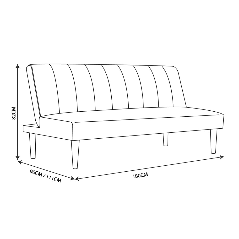 Futón Railay Tela Gris