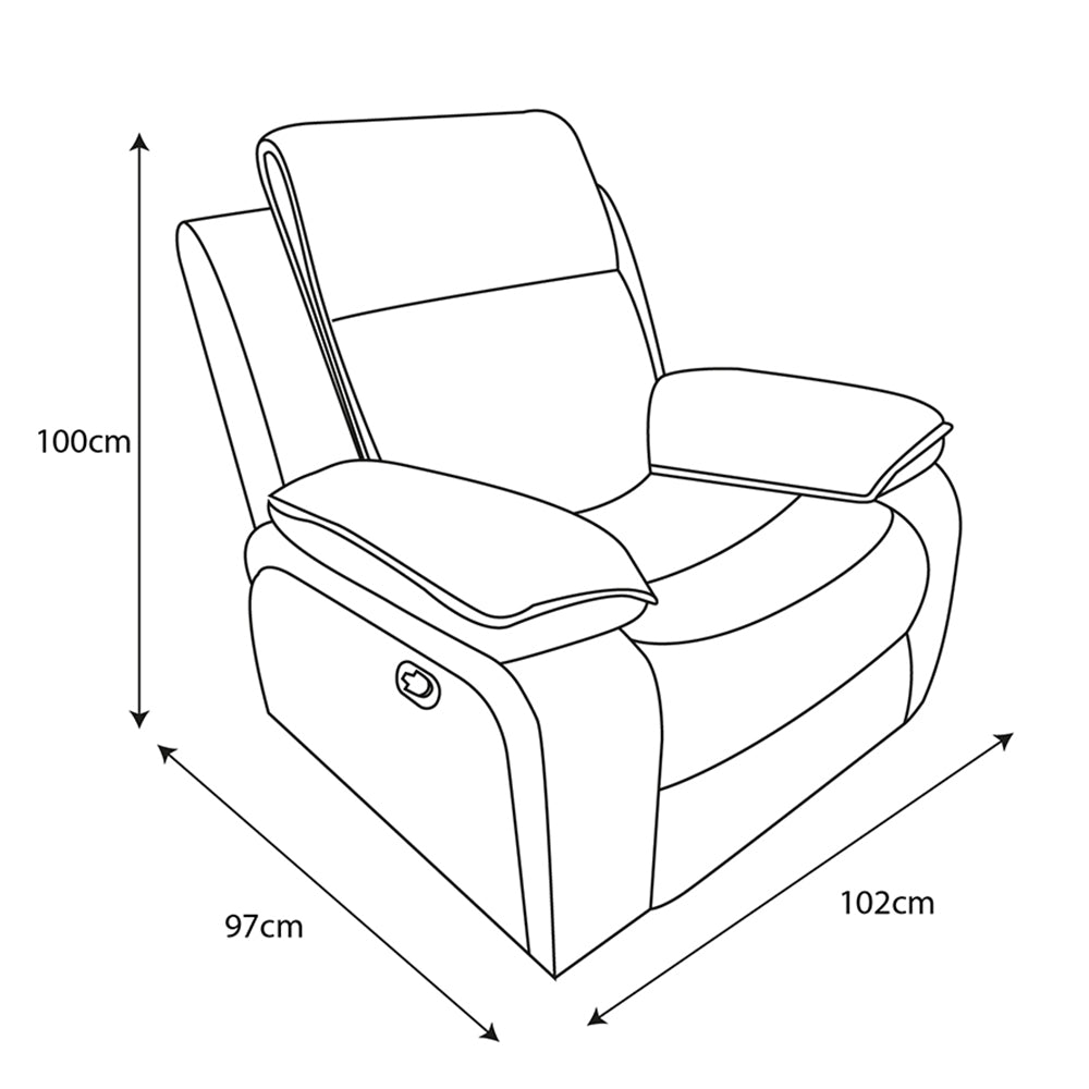 Bergere Brunei, Mecedora y Giratorio. Mix Tela y PU Café