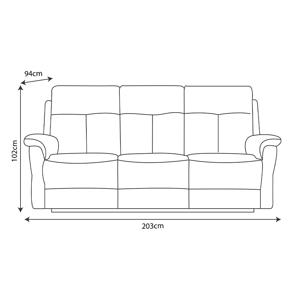Reclinable 3c Beijing Tela Grafito