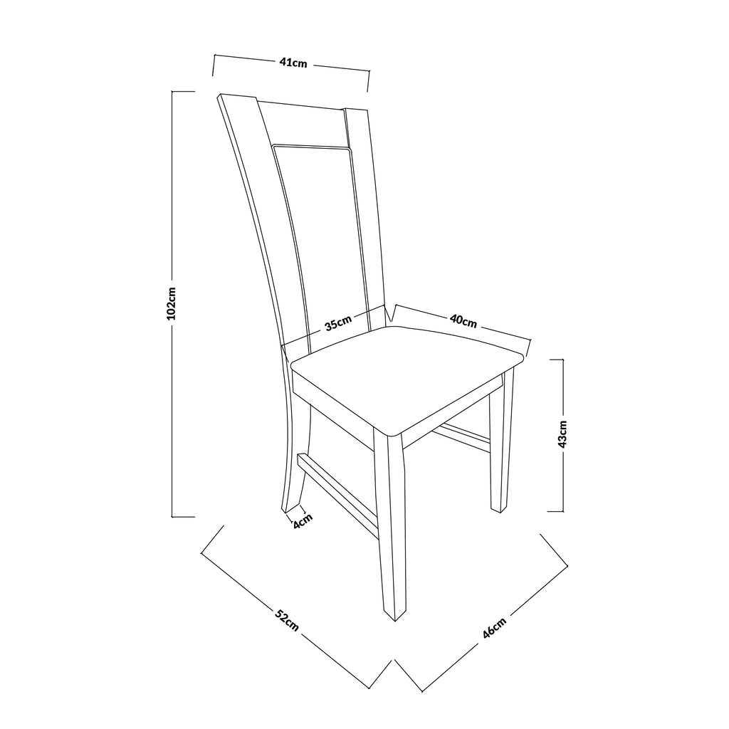 Juego de Comedor Bali 6 Sillas. Madera