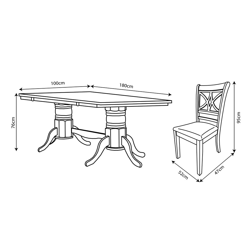 Juego de Comedor Holbox 1+8