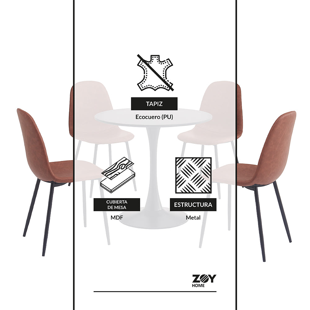 Juego de Comedor Saona Café 1+4