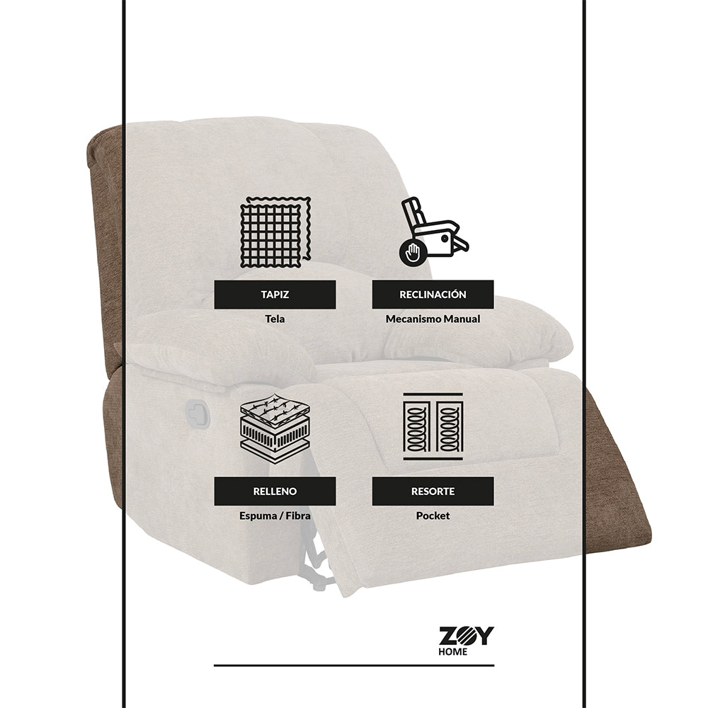 Bergere Cantón Tela Café