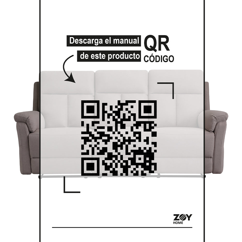 Reclinable 3c Beijing Tela Moka