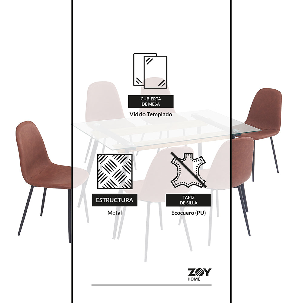 Juego de Comedor Creta 1+6