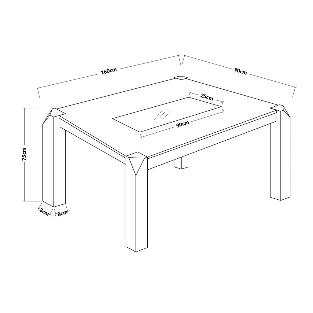 Juego de Comedor Bali 6 Sillas. Madera