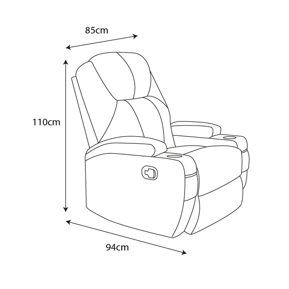 Bergere Lhasa Multifunción Mecedora y Giratorio con Masaje y Calor. PU Negro