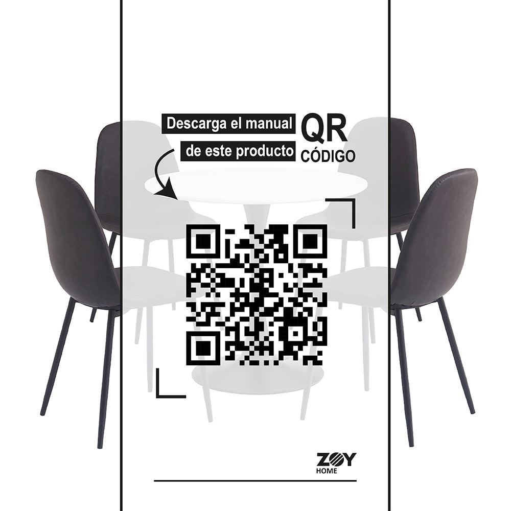 Juego de Comedor Saona Gris 1+4