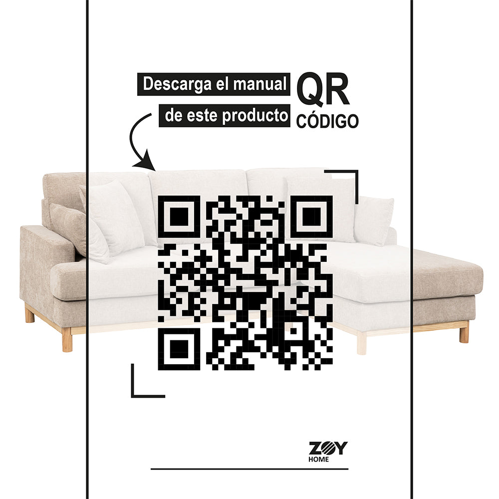 Sofá Seccional Evora Derecho Tela Beige