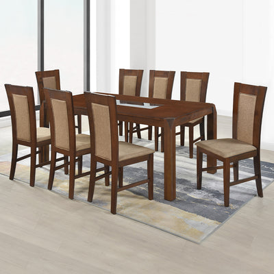 Juego de Comedor Bali 8 Sillas. Madera