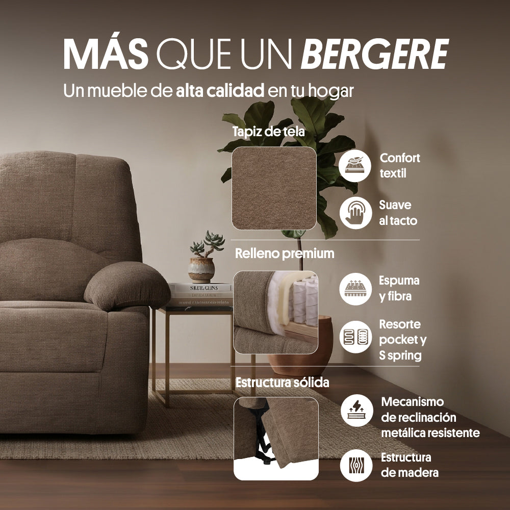 Bergere Cantón Tela Café