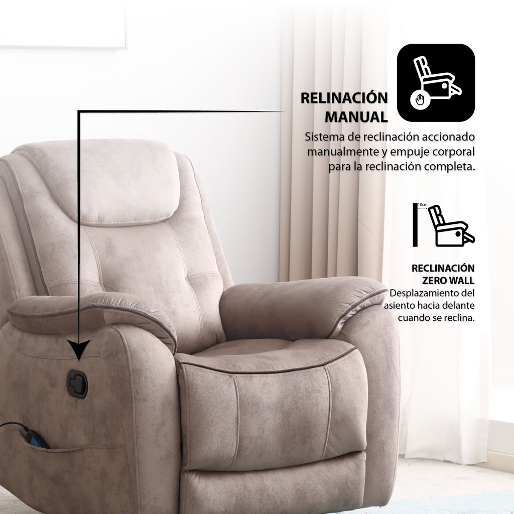 Bergere Kobar, Masaje y Calor. Tela Café