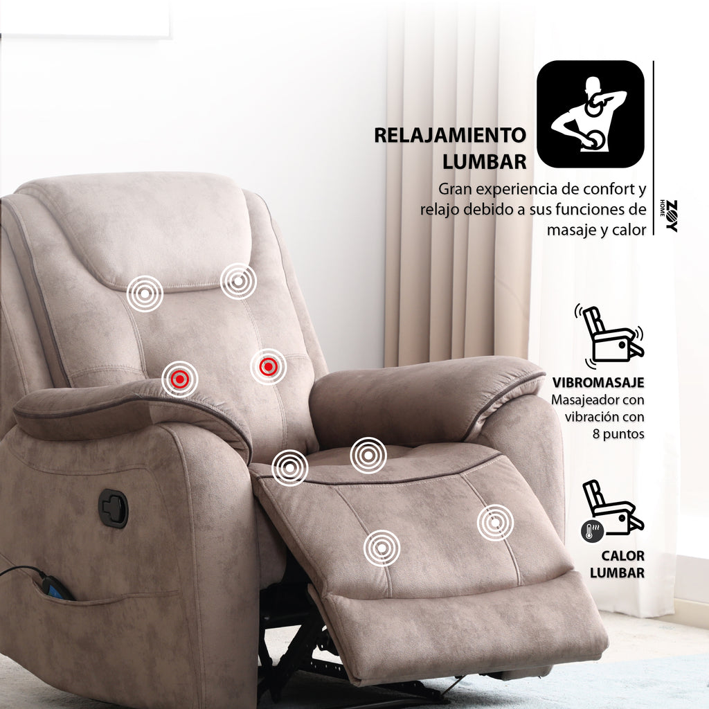 Bergere Kobar, Masaje y Calor. Tela Café